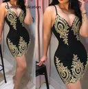 Sultry V-Neck Mini Dress Chic Night Out Statement Piece