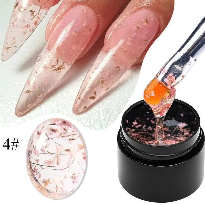 Summer Blossom Floral Gel Nail Polish Pink Purple Blue 50ml