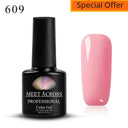 Summer Blossom Floral Gel Nail Polish Pink Purple Blue 50ml