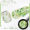 Summer Blossom Floral Gel Nail Polish Pink Purple Blue 50ml