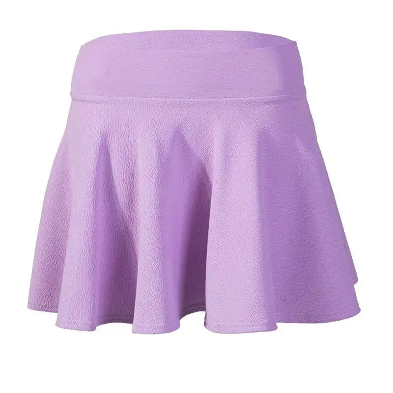 Summer Chic Mini Pleated Skirt With Elastic Waist For Girls