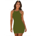 Summer Club Bodycon Dress - Elegant Sleeveless Women's Dress