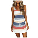 Summer Flirty Backless Mini Dress Chic Beachwear Outfits