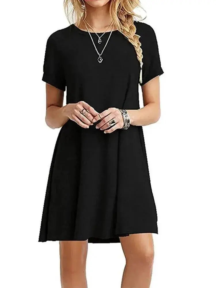 Summer Floral Leopard Print Dress For Casual Chic Style