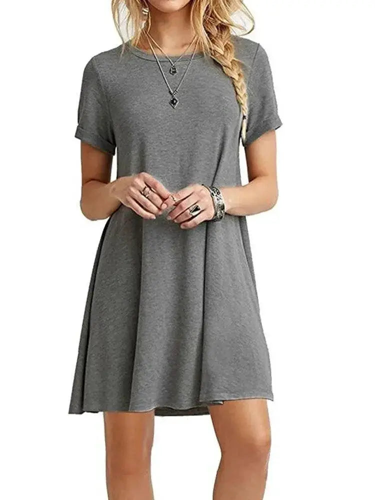Summer Floral Leopard Print Dress For Casual Chic Style