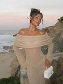 Sun-Protect Maxi Dress for Beachgoers