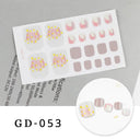 Summer Vibes Nail Sticker Set for Stylish Toe Nail Art