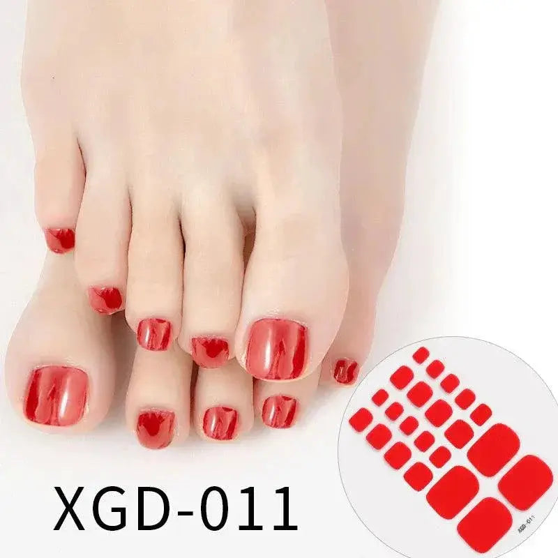 Summer Vibes Nail Sticker Set For Stylish Toe Nail Art