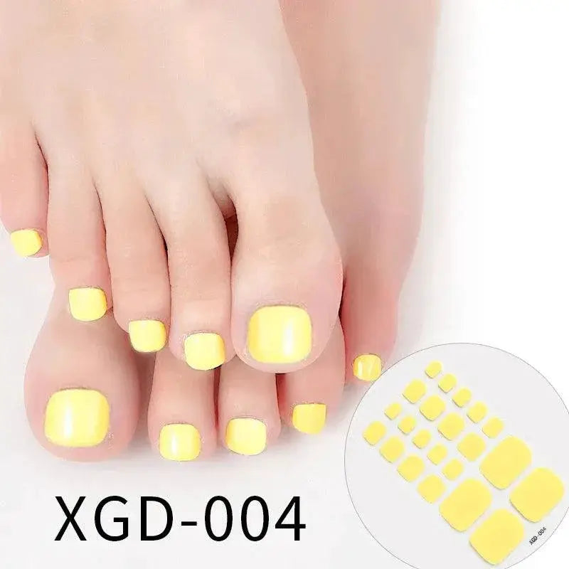 Summer Vibes Nail Sticker Set For Stylish Toe Nail Art