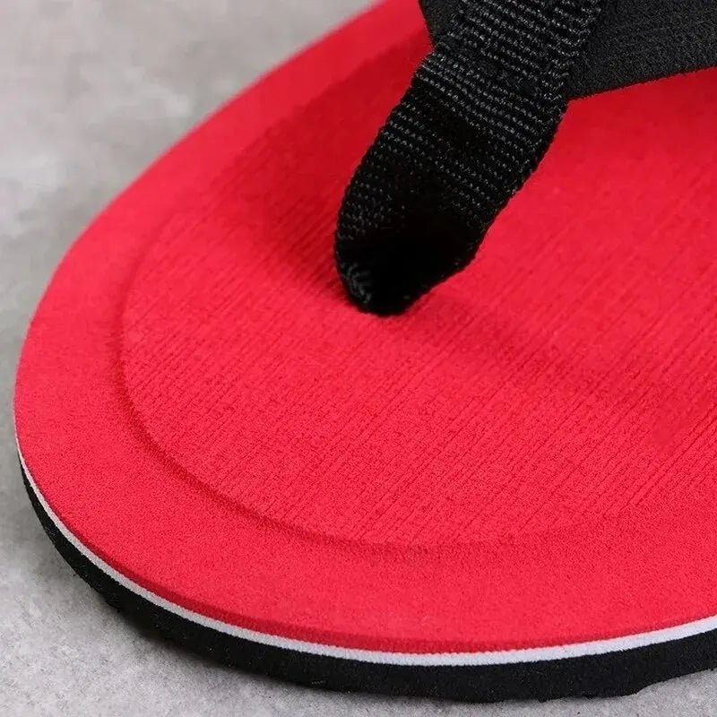SummitSun Men Summer Slippers - Non Slip Beach Flip Flops For Indoor Outdoor Use