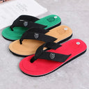 SummitSun Men Summer Slippers - Non Slip Beach Flip Flops For Indoor Outdoor Use
