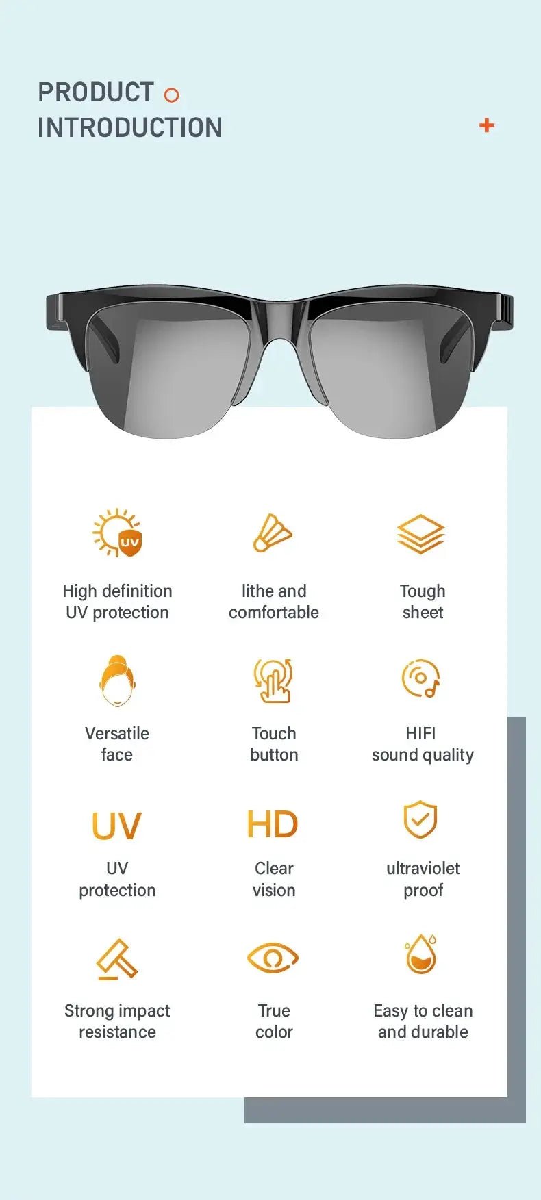 Sunglasses with Call Audio and UV — product view 8