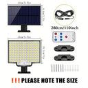 SunGuard 106LED Solar Outdoor Lights Motion Sensor Wall Flood Lamp - Bright Auto
