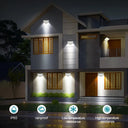 SunGuard 106LED Solar Outdoor Lights Motion Sensor Wall Flood Lamp - Bright Auto