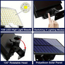 SunGuard 106LED Solar Outdoor Lights Motion Sensor Wall Flood Lamp - Bright Auto