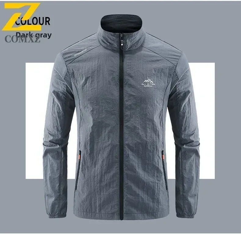 SunGuard Men UV Jacket - Lightweight Breathable Windproof Ice Silk Skin Coat Pro