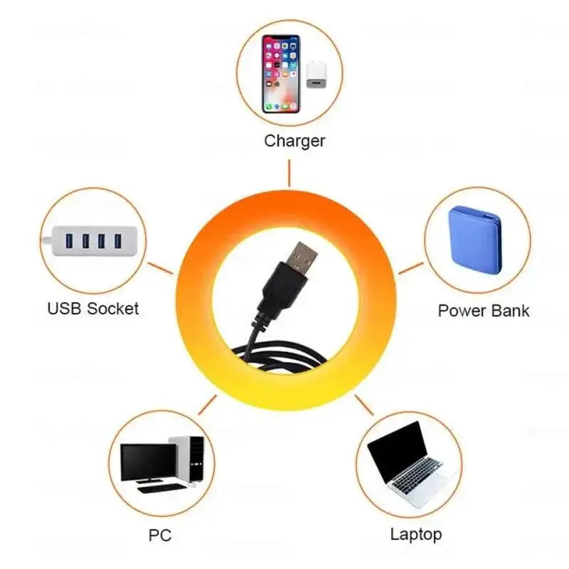 Sunset Glow LED Rainbow Neon Light Projector Atmosphere