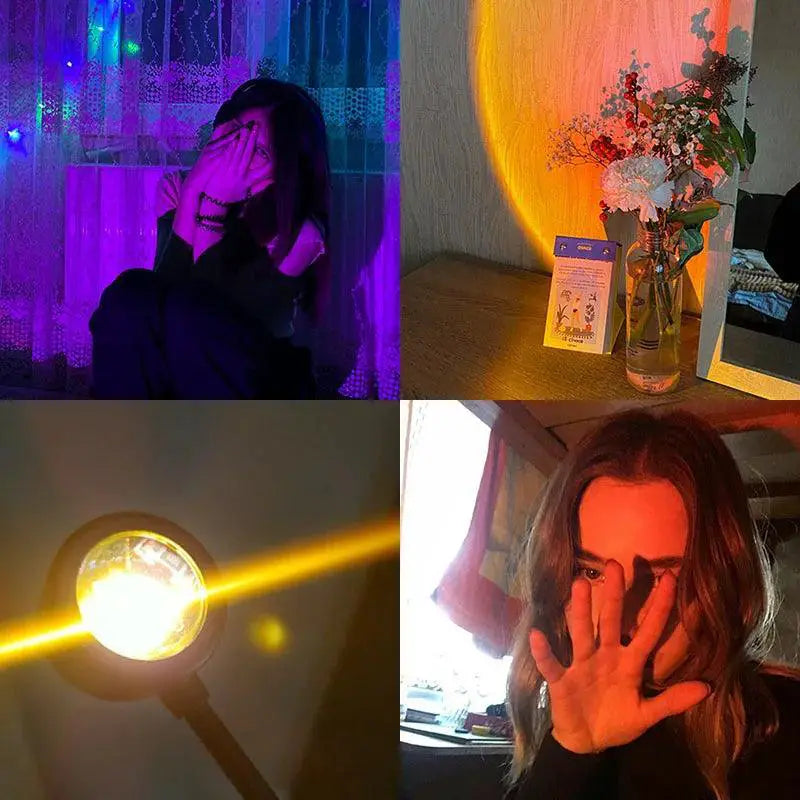 Sunset Projection Lamp USB Night Light For Cozy Ambience