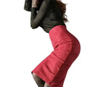 Flattering Pencil Midi Skirt For Women