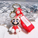 Super Mario Keychain Action Figures Set Collectible PVC Toys