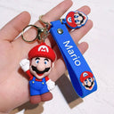 Super Mario Keychain Action Figures Set Collectible PVC Toys