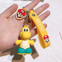 Super Mario Keychain Action Figures Set Collectible PVC Toys
