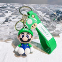 Super Mario Keychain Action Figures Set Collectible PVC Toys