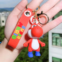 Super Mario Keychain Action Figures Set Collectible PVC Toys