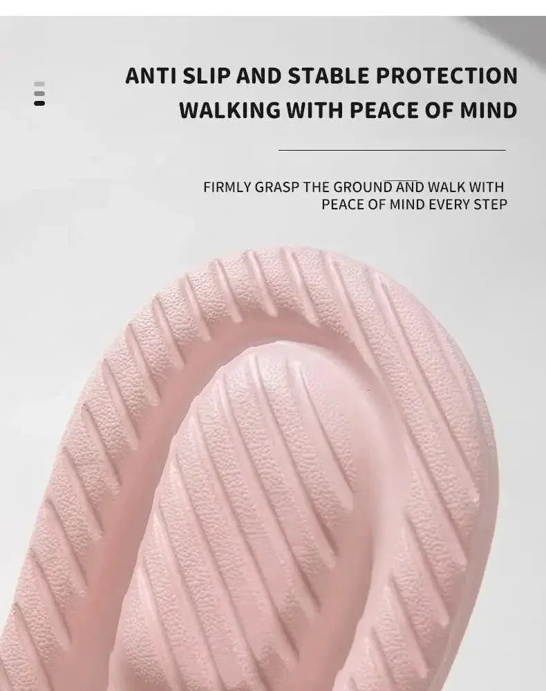 Super Soft Eva Platform Slides Stylish Non Slip Slippers