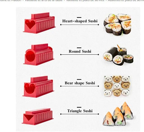 Sushi Making Kit With Complete Sushi Molds For Beginners Ten Piece Set For Meals