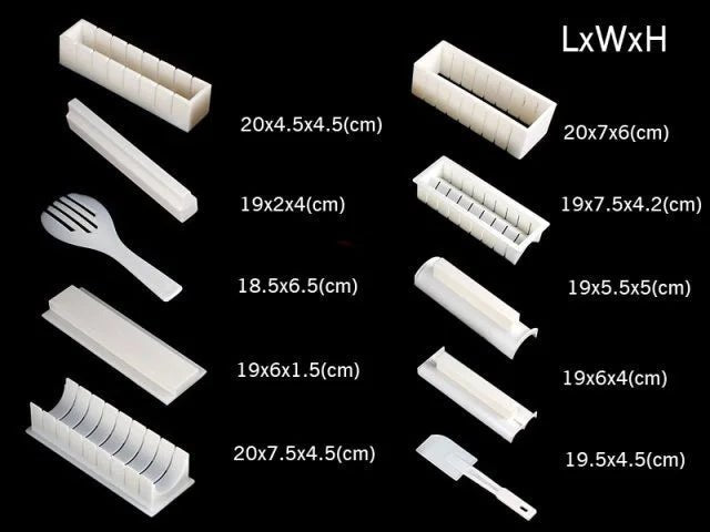 Sushi Making Kit With Complete Sushi Molds For Beginners Ten Piece Set For Meals