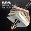 SuSuMu Hex Tile Drill Bits Set for Glass Concrete Ceramic