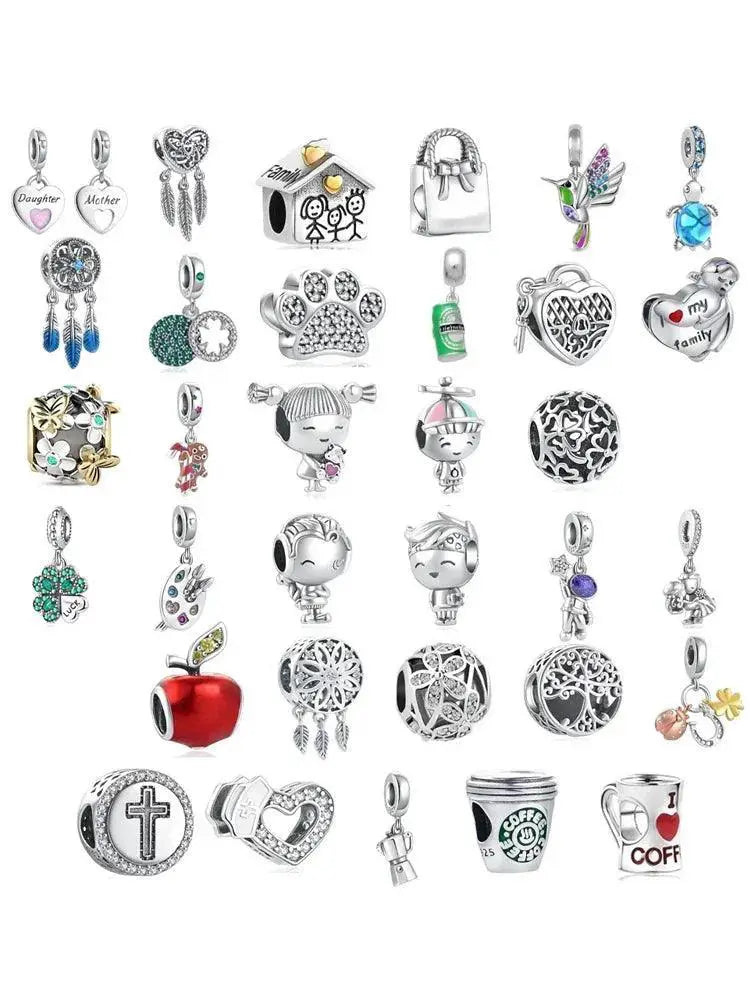 Sweet Home Family Pandora Charm Bracelet Bead DIY Jewelry