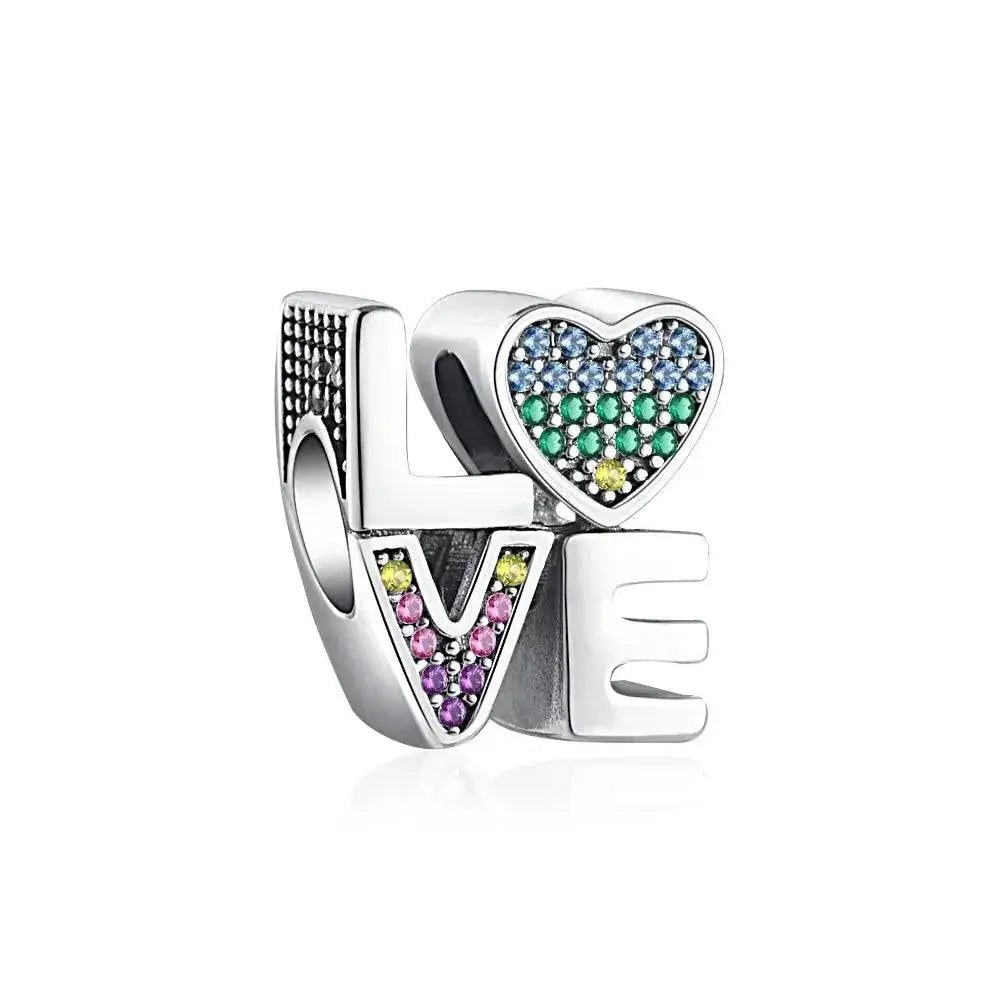 Sweet Home Family Pandora Charm Bracelet Bead DIY Jewelry