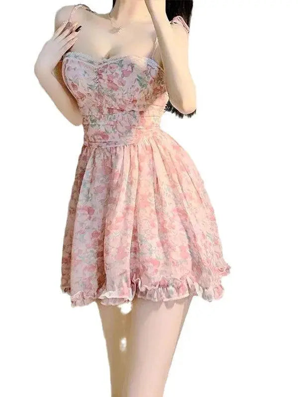 Sweet Pink Floral Dress Chic Summer Fashion Essential