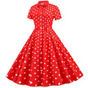 OurLume Dress for Women Swing Dot Print