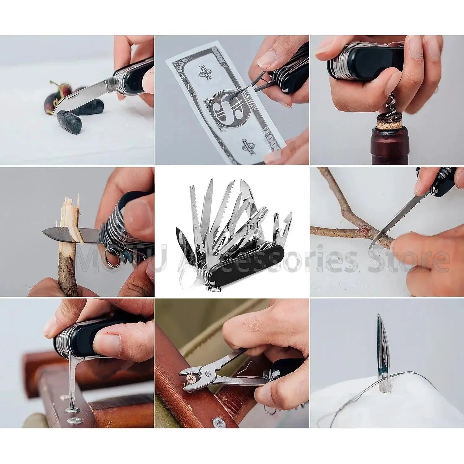 Swiss Army Knife Versatile Outdoor Essential 17 In 1 Tool