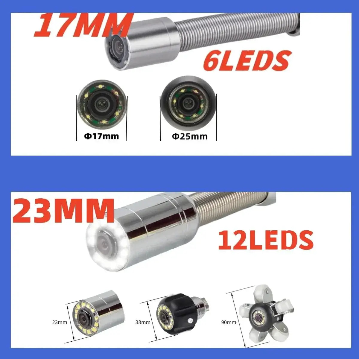 Drain Inspection Camera Waterproof Endoscope Night Vision