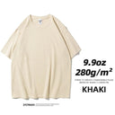 SYCPMAN Men's Oversized Heavy Cotton Tee Trendy Japan Style