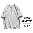 SYCPMAN Men's Oversized Heavy Cotton Tee Trendy Japan Style