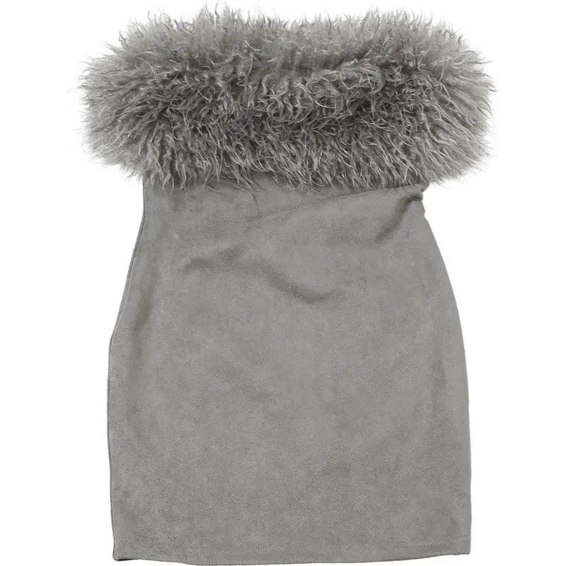 Sylcue Burr Dress Backless Chest Wrap Slim Fit Evening Dress