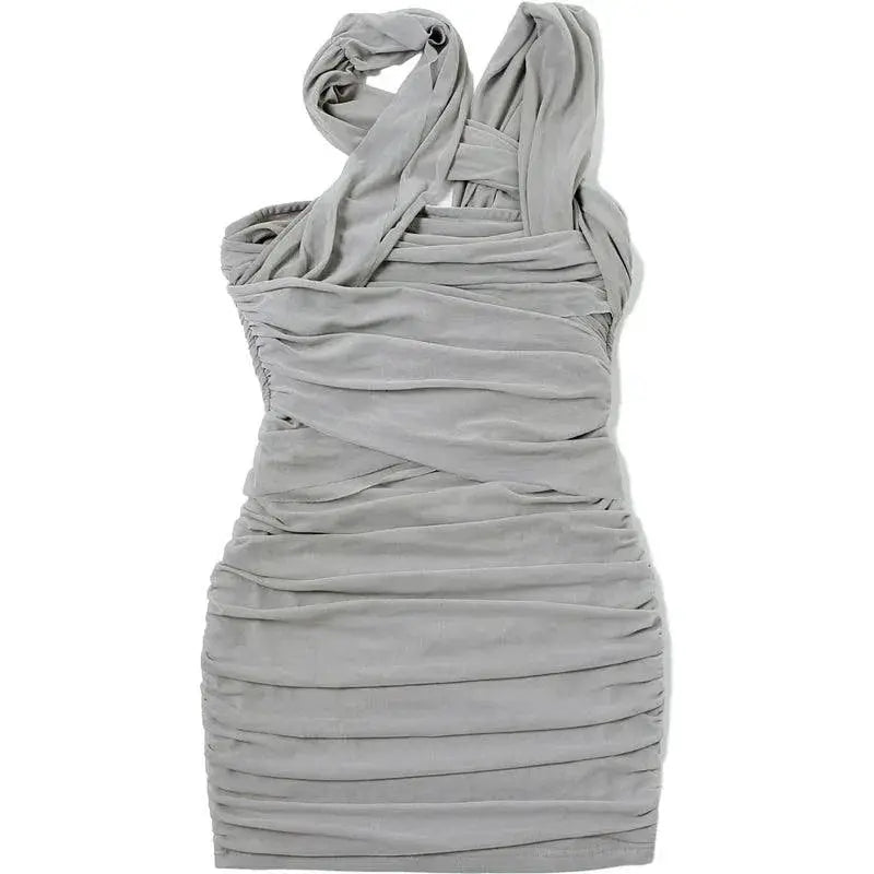 Sylcue Halter Go Getter Dress Winter Fashion Chic Style