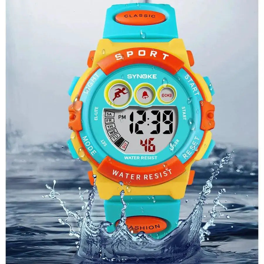 Synoke Kids Waterproof Colorful Digital Sport Watch