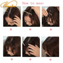 Synthetic Air Bangs Hairpiece for Instant Hair Volume