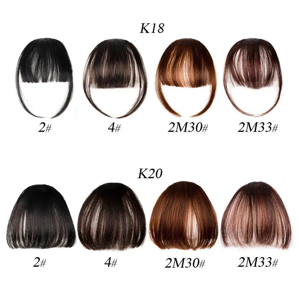 Synthetic Air Bangs Natural Hair Transformation Easy Wear