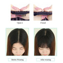 Synthetic Air Bangs Natural Hair Transformation Easy Wear