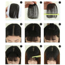 Synthetic Air Bangs Natural Hair Transformation Easy Wear