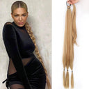 Synthetic Black Braided Ponytail Extension Elegant Hairpiece