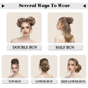 Synthetic Curly Hair Bun Extensions for Instant Updo Style