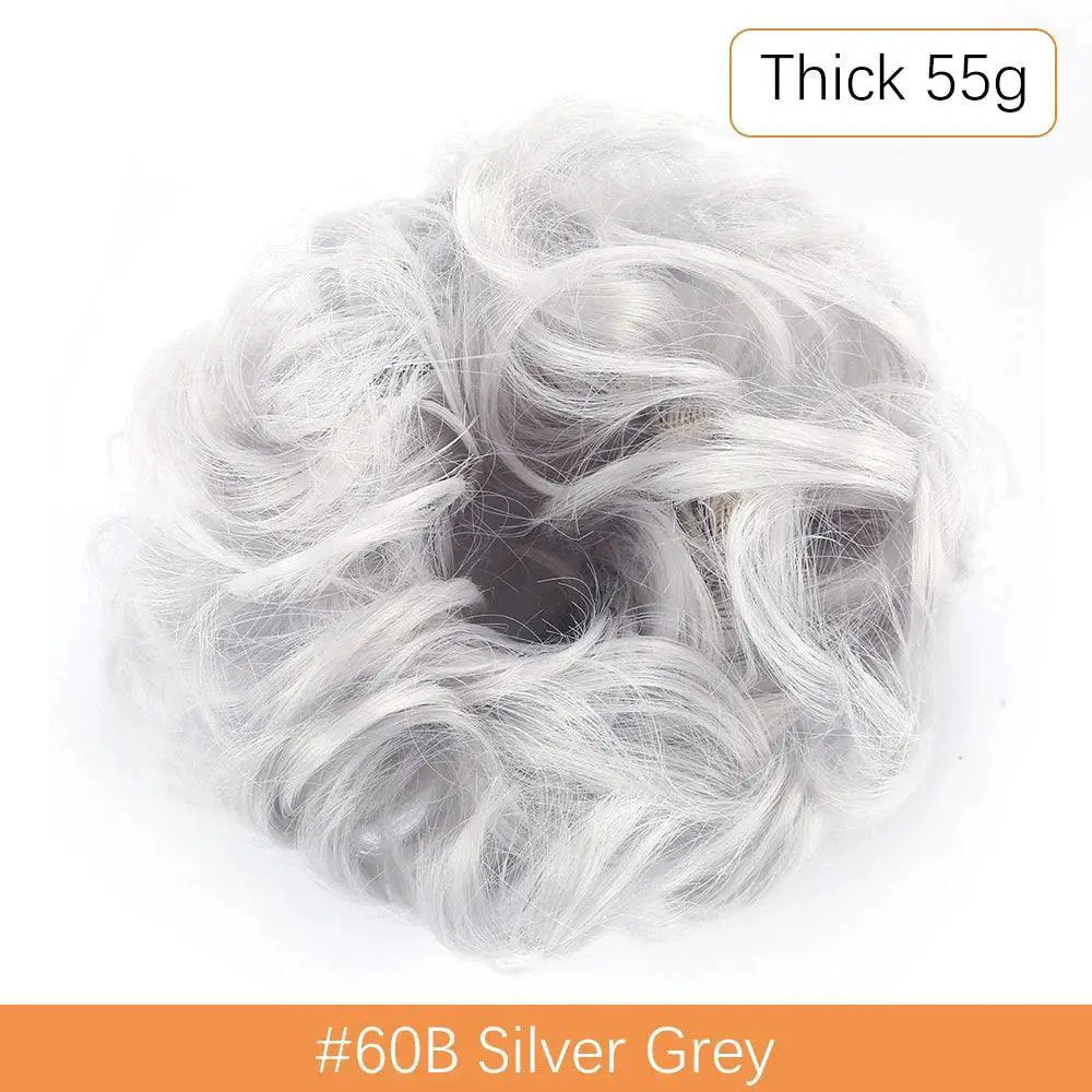 Synthetic Hair Bun Chignon Scrunchies For Stylish Looks